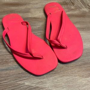 DKNY Hot Pink Flip Flops